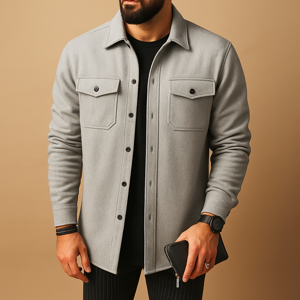 Warme casual flanellen blouse voor heren | Diego