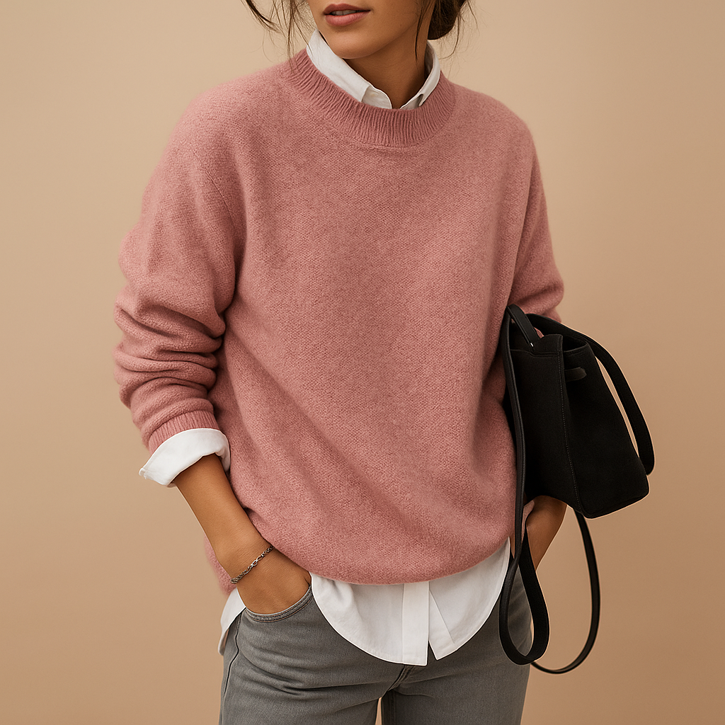 Wollen damestrui met elegante pasvorm en minimalistische afwerking | Mireille