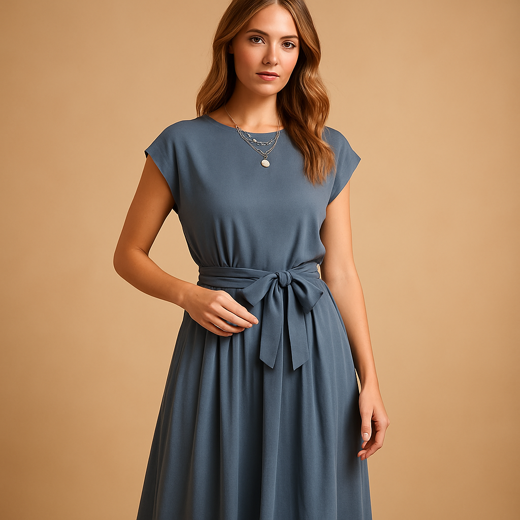Zomerjurk met elegante snit en luchtige pasvorm voor dames | Elza