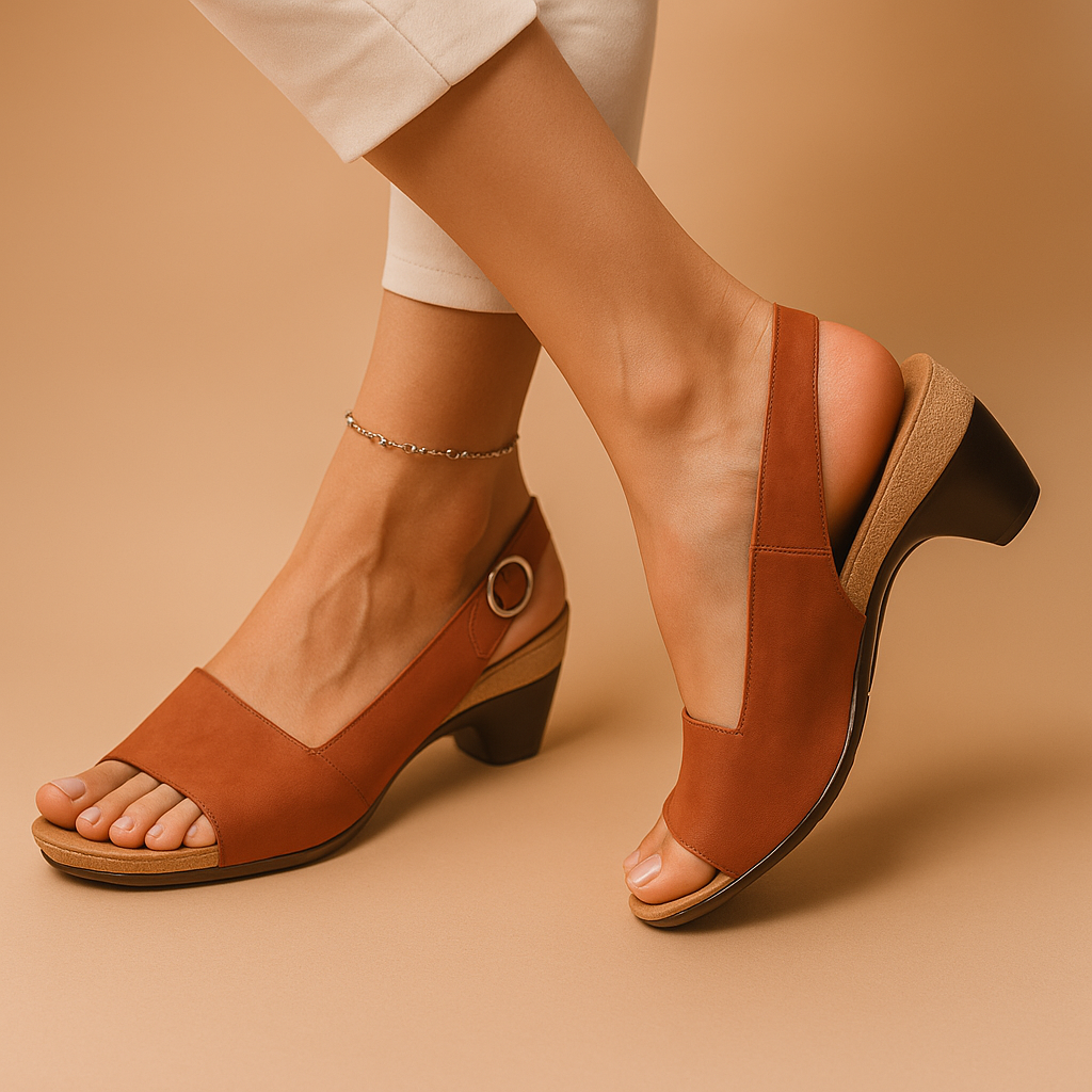 Zomerse sandalen met verstelbare bandjes en demping voor dames | Malou