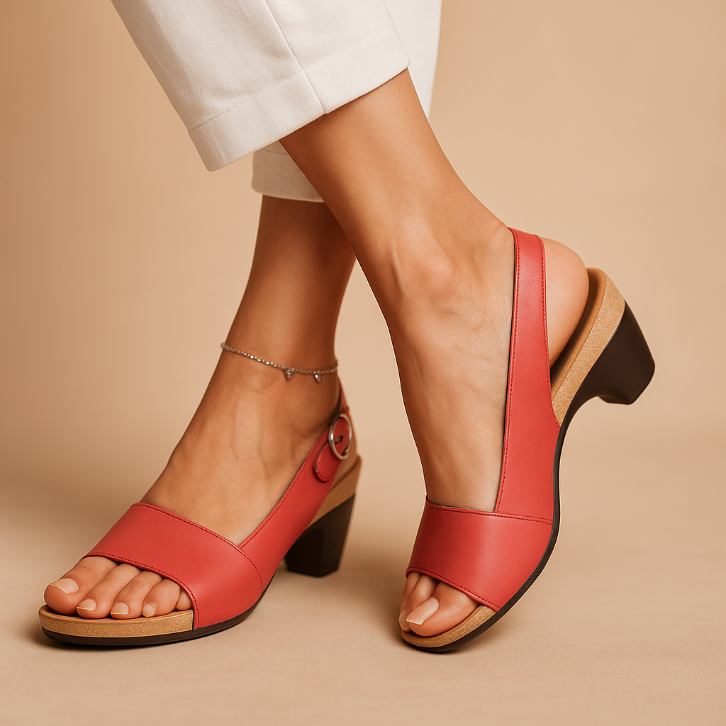 Zomerse sandalen met verstelbare bandjes en demping voor dames | Malou