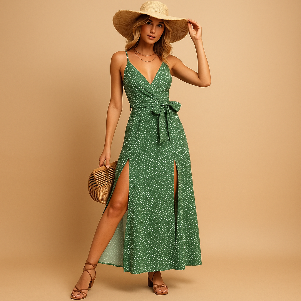 Zwierige strandjurk met bloemenprint voor dames | Mila